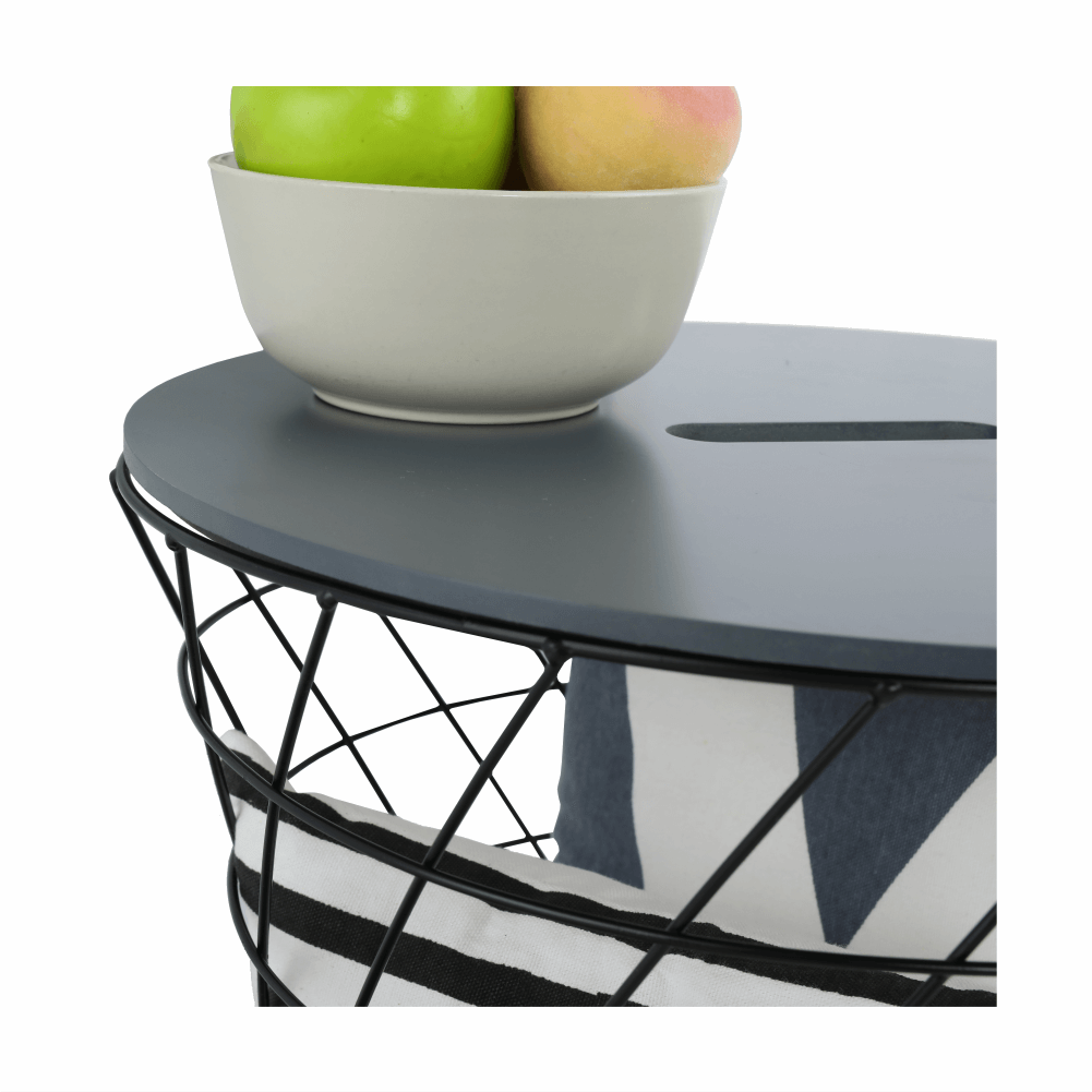 kisasztal, grafit/fekete, BATIS TYP 2