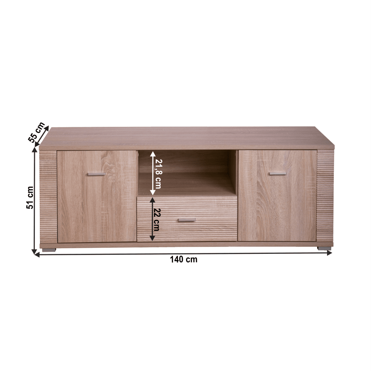 TV asztal/szekrény typ 13, sonoma tölgy, GRAND