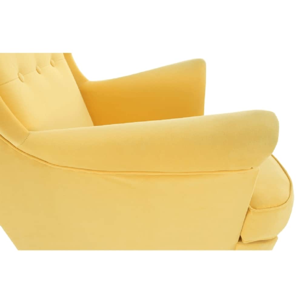 Füles fotel, sárga/wenge, RUFINO 2 NEW