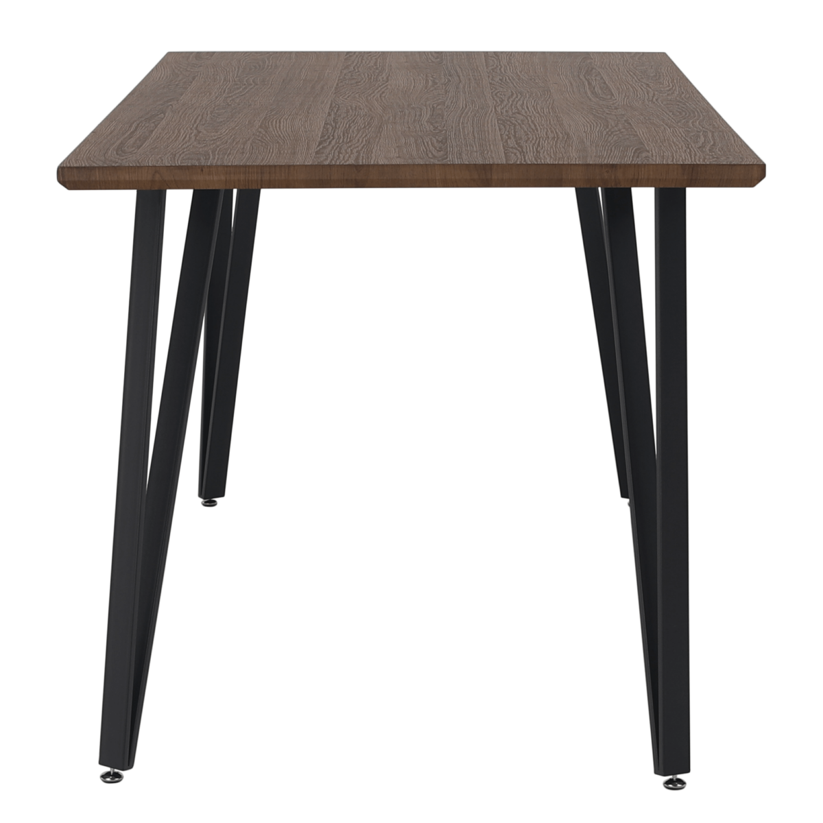 Étkezőasztal, 150 cm, tölgy/fekete, FRIADO