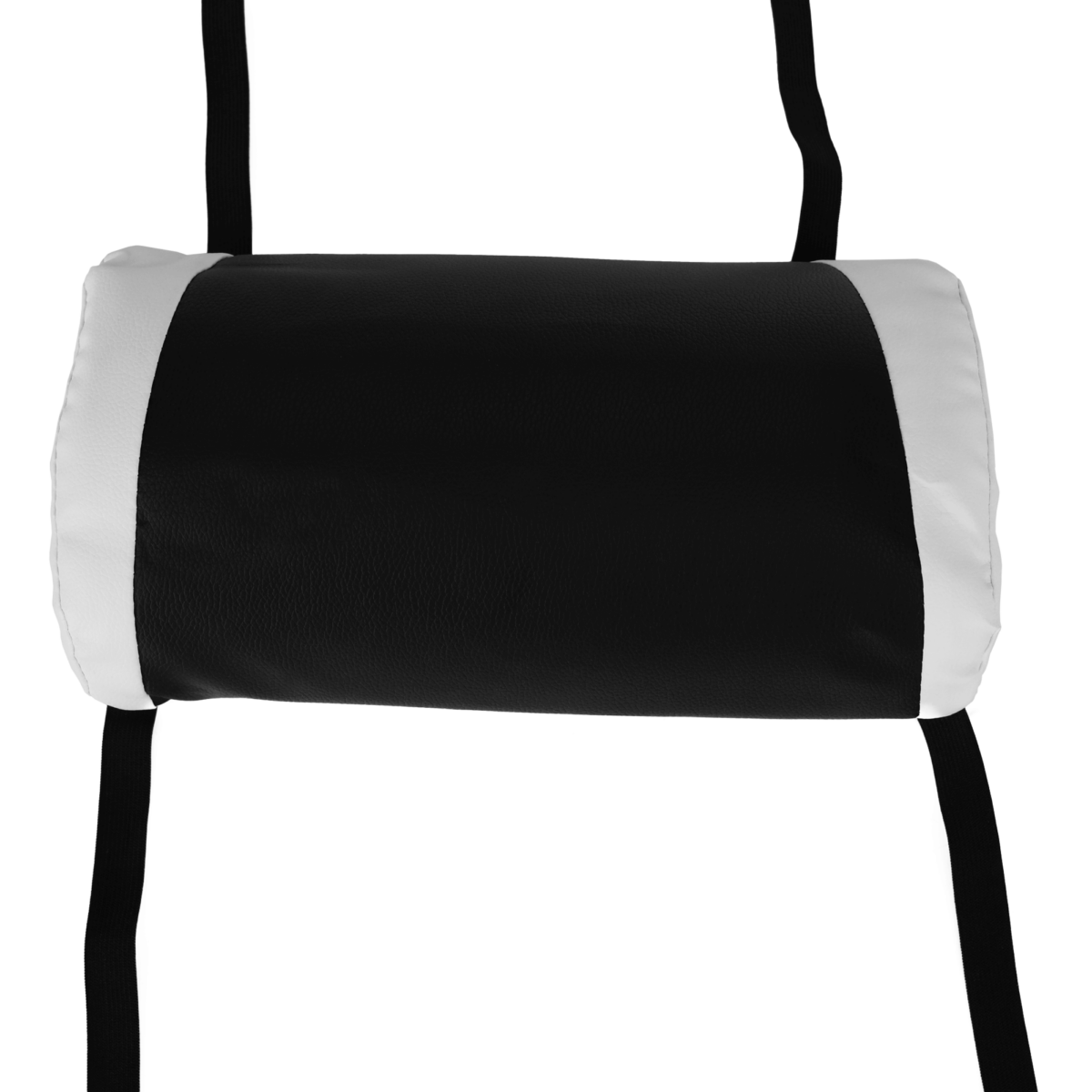 Irodai/gamer szék RGB LED világítással, fekete/fehér, JOVELA