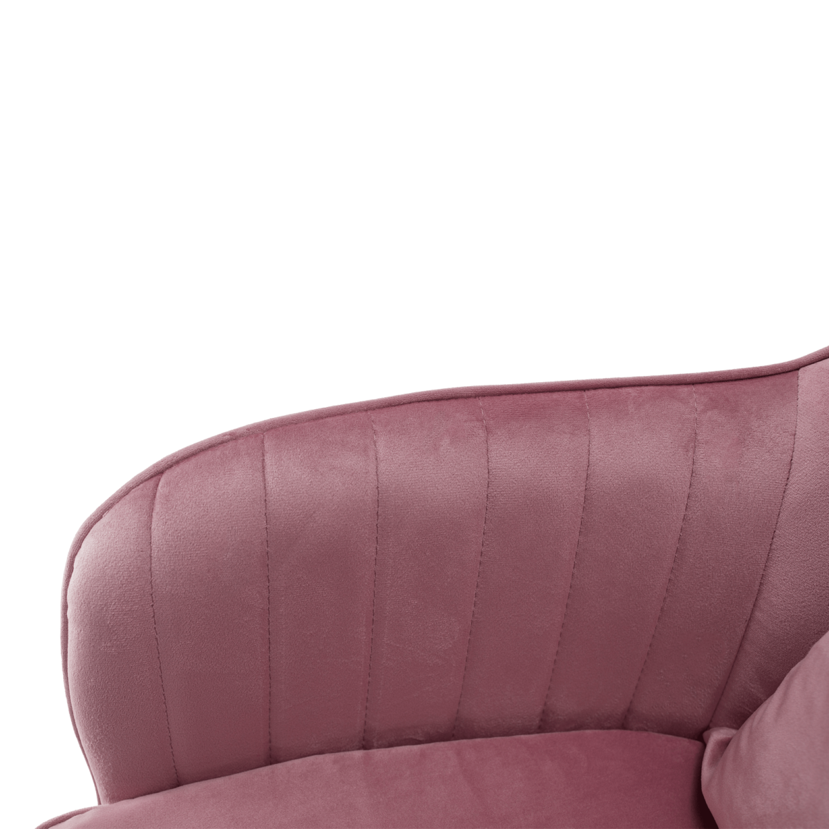 Irodai szék, rózsaszín Velvet szövet/króm, KLIAN