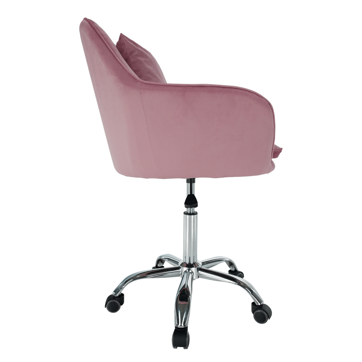 Irodai szék, rózsaszín Velvet szövet/króm, KLIAN