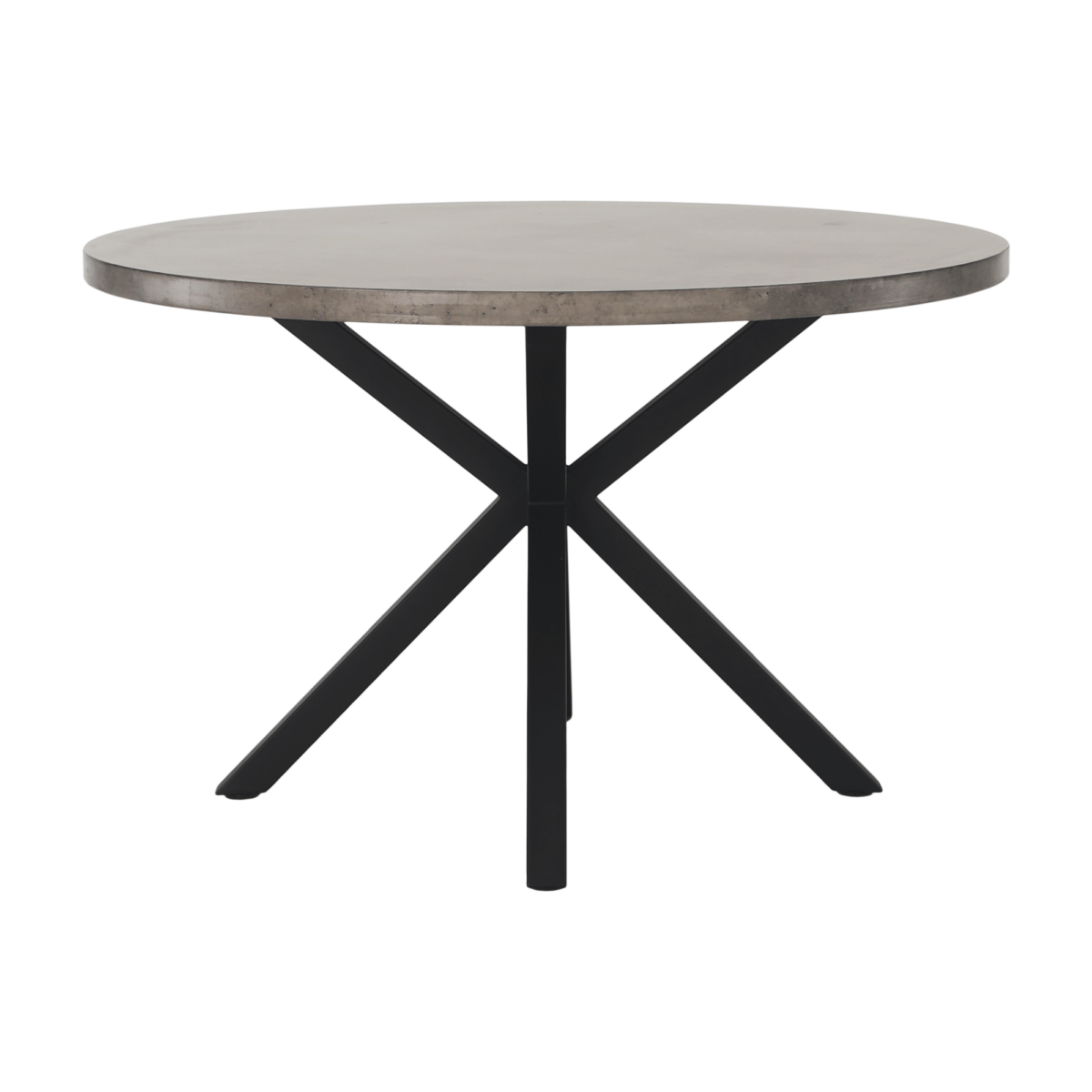 Étkezőasztal, beton/fekete, MEDOR