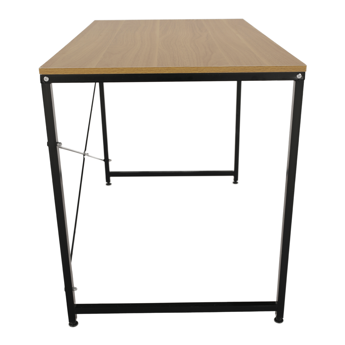 Íróasztal tölgy/fekete, 100x60 cm, MELLORA