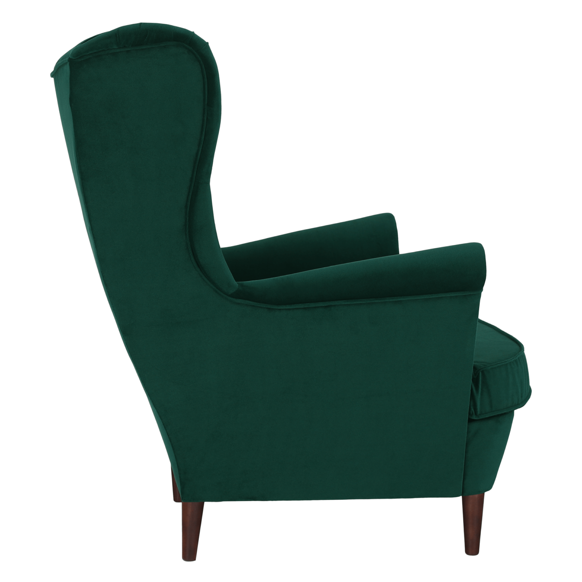 Füles fotel, zöld/dió, RUFINO 2 NEW