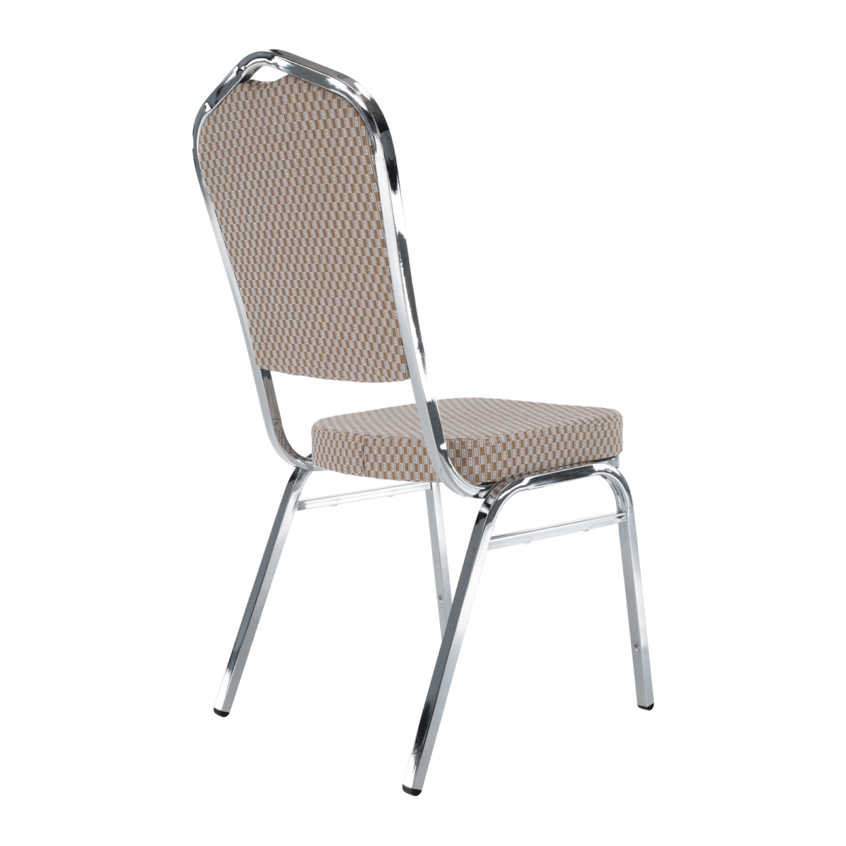 Rákásolható szék, bézs/minta/króm, ZINA 3 NEW